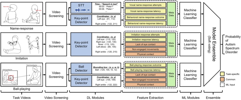 Automated AI-based identification of autism spectrum disorder from home videos